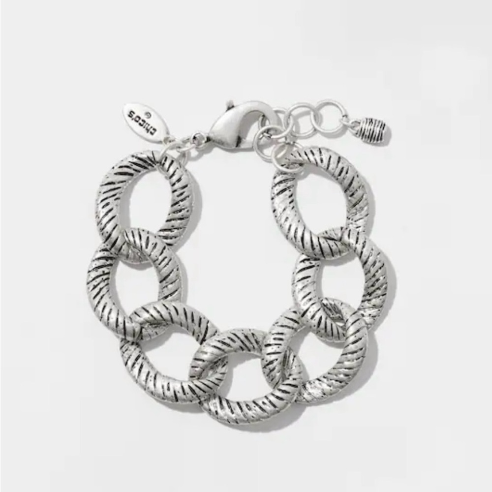 Chico’s Silver Tone Link Bracelet